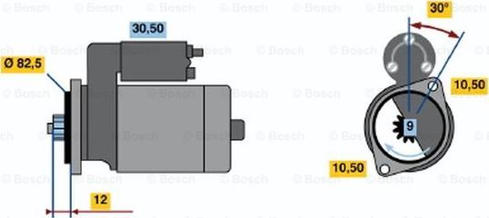 BOSCH 0 986 014 231 - Стартер vvparts.bg