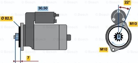 BOSCH 0 986 014 761 - Стартер vvparts.bg