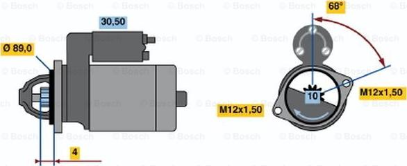 BOSCH 0 986 015 991 - Стартер vvparts.bg