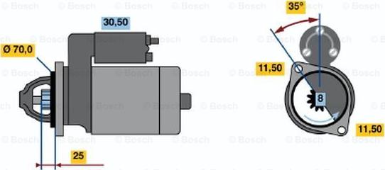 BOSCH 0 986 015 981 - Стартер vvparts.bg