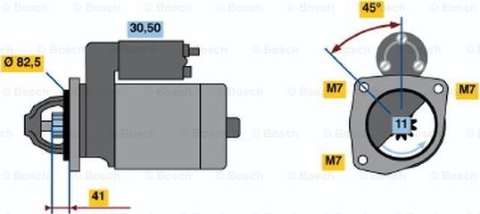 BOSCH 0 986 015 401 - Стартер vvparts.bg