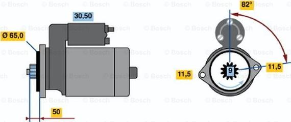 BOSCH 0 986 016 431 - Стартер vvparts.bg