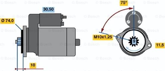 BOSCH 0 986 016 421 - Стартер vvparts.bg