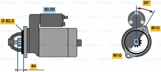 BOSCH 0 986 016 591 - Стартер vvparts.bg