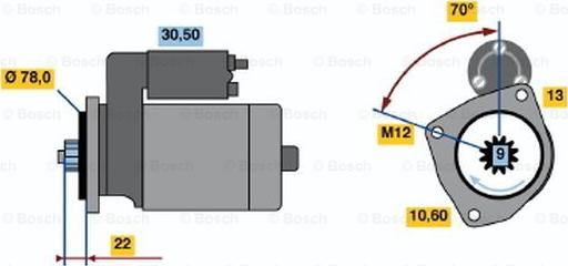 BOSCH 0 986 016 161 - Стартер vvparts.bg