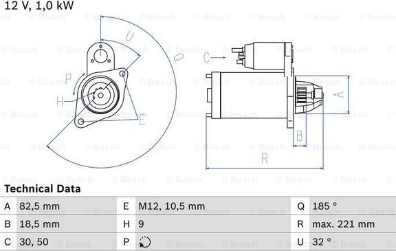 BOSCH 0 986 016 880 - Стартер vvparts.bg