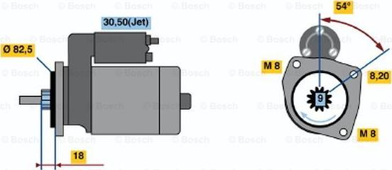 BOSCH 0 986 016 320 - Стартер vvparts.bg