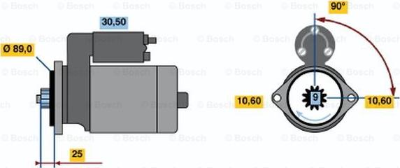 BOSCH 0 986 016 261 - Стартер vvparts.bg