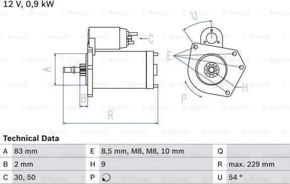 BOSCH 0 986 016 790 - Стартер vvparts.bg