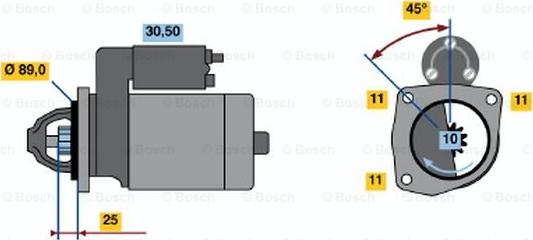 BOSCH 0 986 010 960 - Стартер vvparts.bg