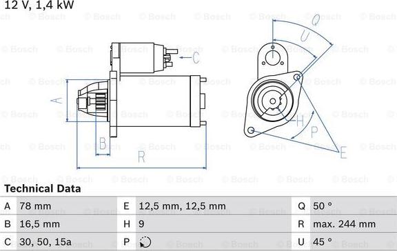 BOSCH 0 986 010 690 - Стартер vvparts.bg