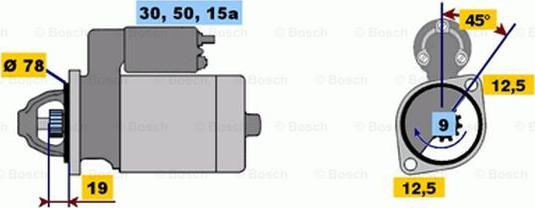 BOSCH 0 986 010 120 - Стартер vvparts.bg