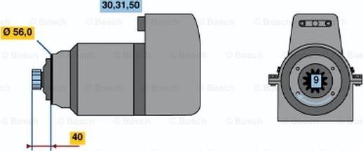 BOSCH 0 986 011 440 - Стартер vvparts.bg