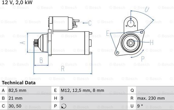 BOSCH 0 986 018 940 - Стартер vvparts.bg