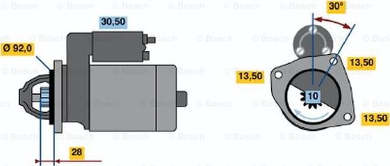 BOSCH 0 986 018 161 - Стартер vvparts.bg