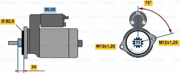 BOSCH 0 986 013 991 - Стартер vvparts.bg