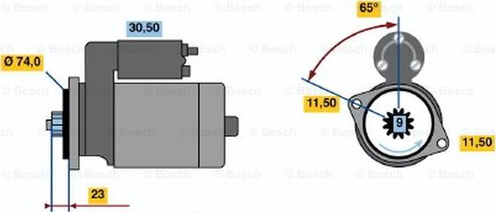 BOSCH 0 986 013 981 - Стартер vvparts.bg