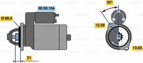 BOSCH 0 986 013 160 - Стартер vvparts.bg