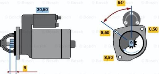 BOSCH 0 986 013 210 - Стартер vvparts.bg