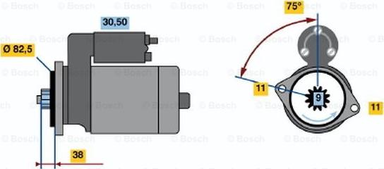 BOSCH 0 986 012 901 - Стартер vvparts.bg