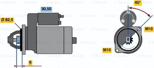 BOSCH 0 986 012 911 - Стартер vvparts.bg