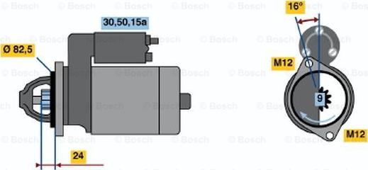 BOSCH 0 986 012 980 - Стартер vvparts.bg