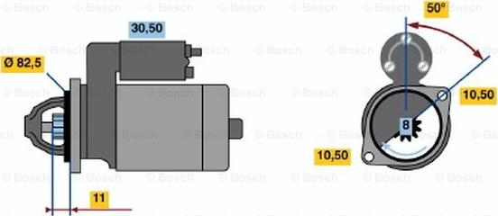 BOSCH 0 986 012 931 - Стартер vvparts.bg