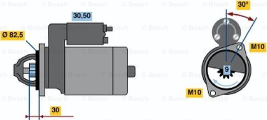 BOSCH 0 986 012 410 - Стартер vvparts.bg