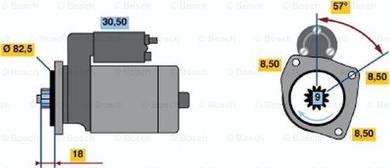 BOSCH 0 986 012 650 - Стартер vvparts.bg