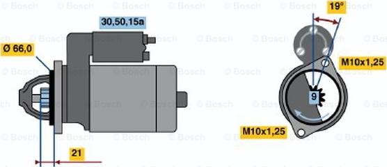 BOSCH 0 986 012 211 - Стартер vvparts.bg