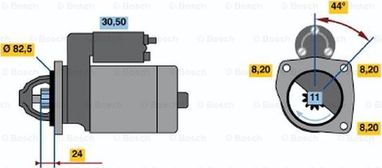 BOSCH 0 986 017 950 - Стартер vvparts.bg