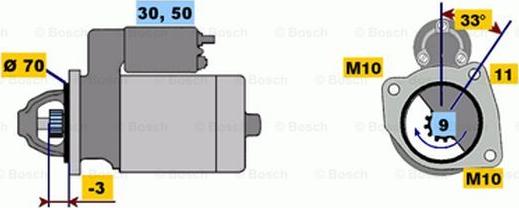 BOSCH 0 986 017 470 - Стартер vvparts.bg