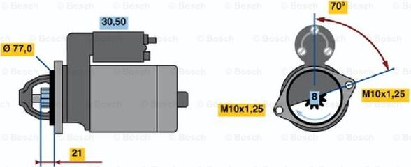 BOSCH 0 986 017 691 - Стартер vvparts.bg