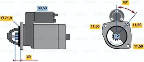 BOSCH 0 986 017 681 - Стартер vvparts.bg