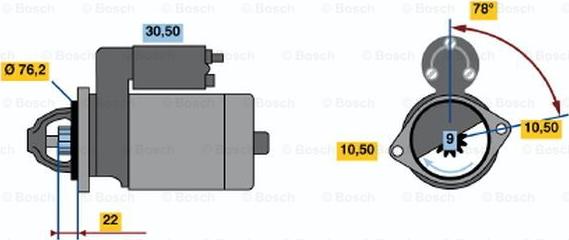 BOSCH 0 986 017 330 - Стартер vvparts.bg