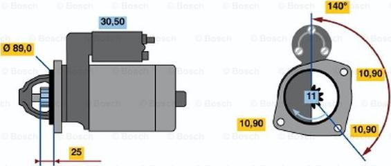 BOSCH 0 986 017 290 - Стартер vvparts.bg