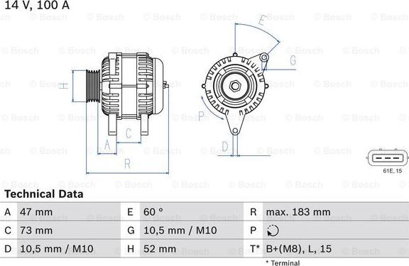 BOSCH 0 986 080 920 - Генератор vvparts.bg