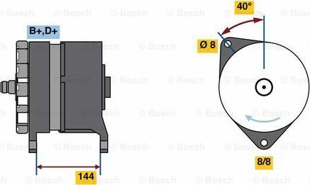 BOSCH 0 986 080 200 - Генератор vvparts.bg