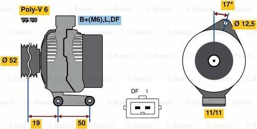 BOSCH 0 986 080 230 - Генератор vvparts.bg