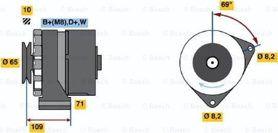 BOSCH 0 986 039 120 - Генератор vvparts.bg