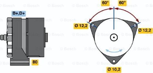 BOSCH 0 986 034 940 - Генератор vvparts.bg