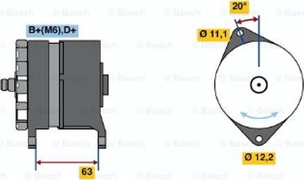 BOSCH 0 986 034 420 - Генератор vvparts.bg