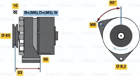 BOSCH 0 986 034 570 - Генератор vvparts.bg