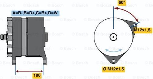 BOSCH 0 986 034 600 - Генератор vvparts.bg