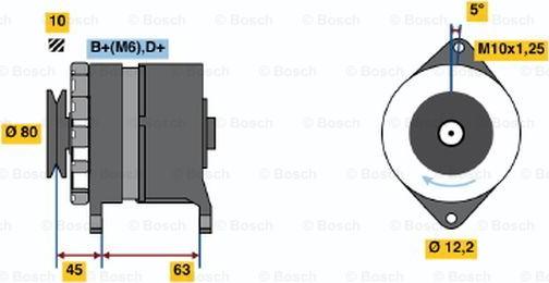 BOSCH 0 986 034 390 - Генератор vvparts.bg