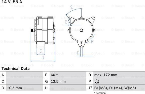 BOSCH 0 986 034 260 - Генератор vvparts.bg