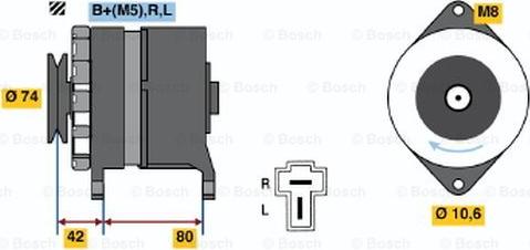 BOSCH 0 986 035 181 - Генератор vvparts.bg