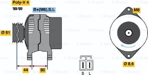 BOSCH 0 986 035 321 - Генератор vvparts.bg