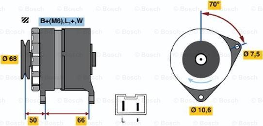 BOSCH 0 986 036 901 - Генератор vvparts.bg