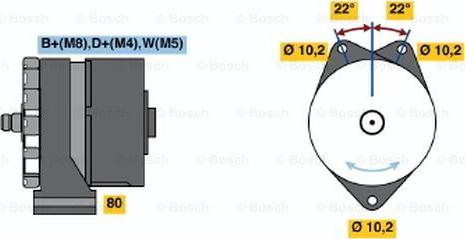 BOSCH 0 986 036 920 - Генератор vvparts.bg